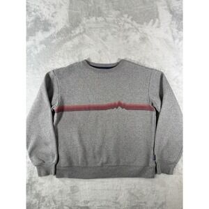 Patagonia Sweatshirt Womens Medium Grey Ridge Rise Stripe Uprisal Crew Retro